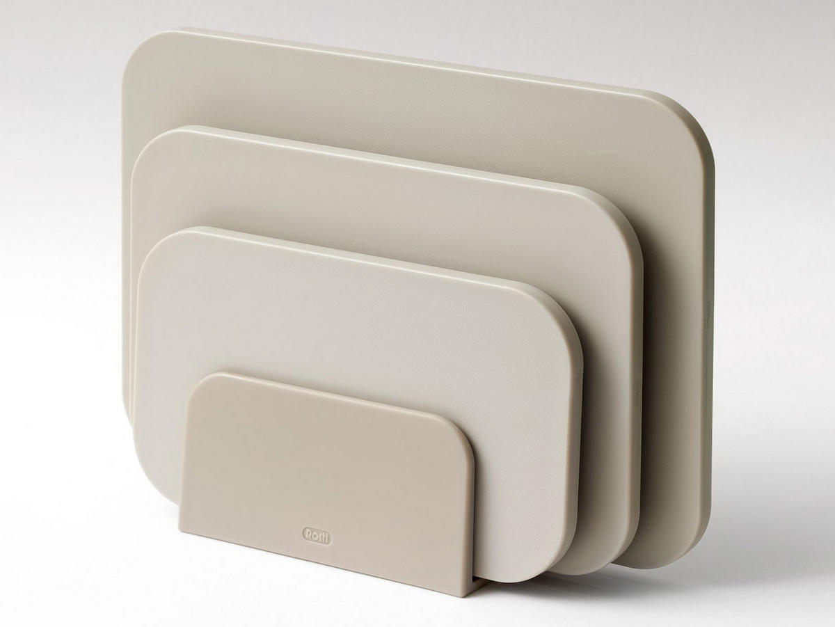 SCHNEIDEBRETTER-SET Choptima humus - Beige, Kunststoff (35/26cm) - Rosti