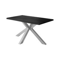 ESSTISCH JULIUS SPIDER - Grau, Holz (80/140/77cm) - SAM