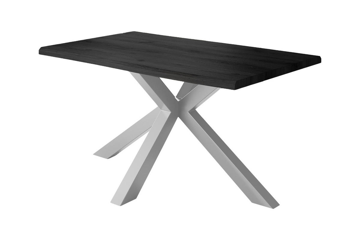 ESSTISCH JULIUS SPIDER - Grau, Holz (80/140/77cm) - SAM