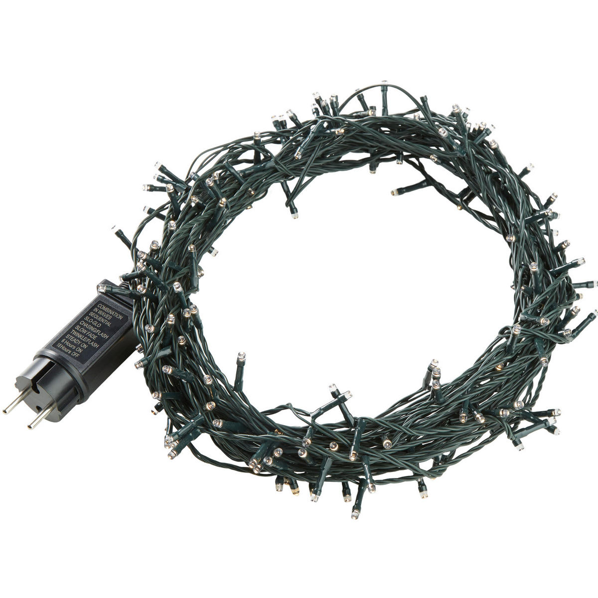 LED-LICHTERKETTE ,Lichterabstand 10 cm,grün - Grün, Kunststoff (5300cm) - tectake