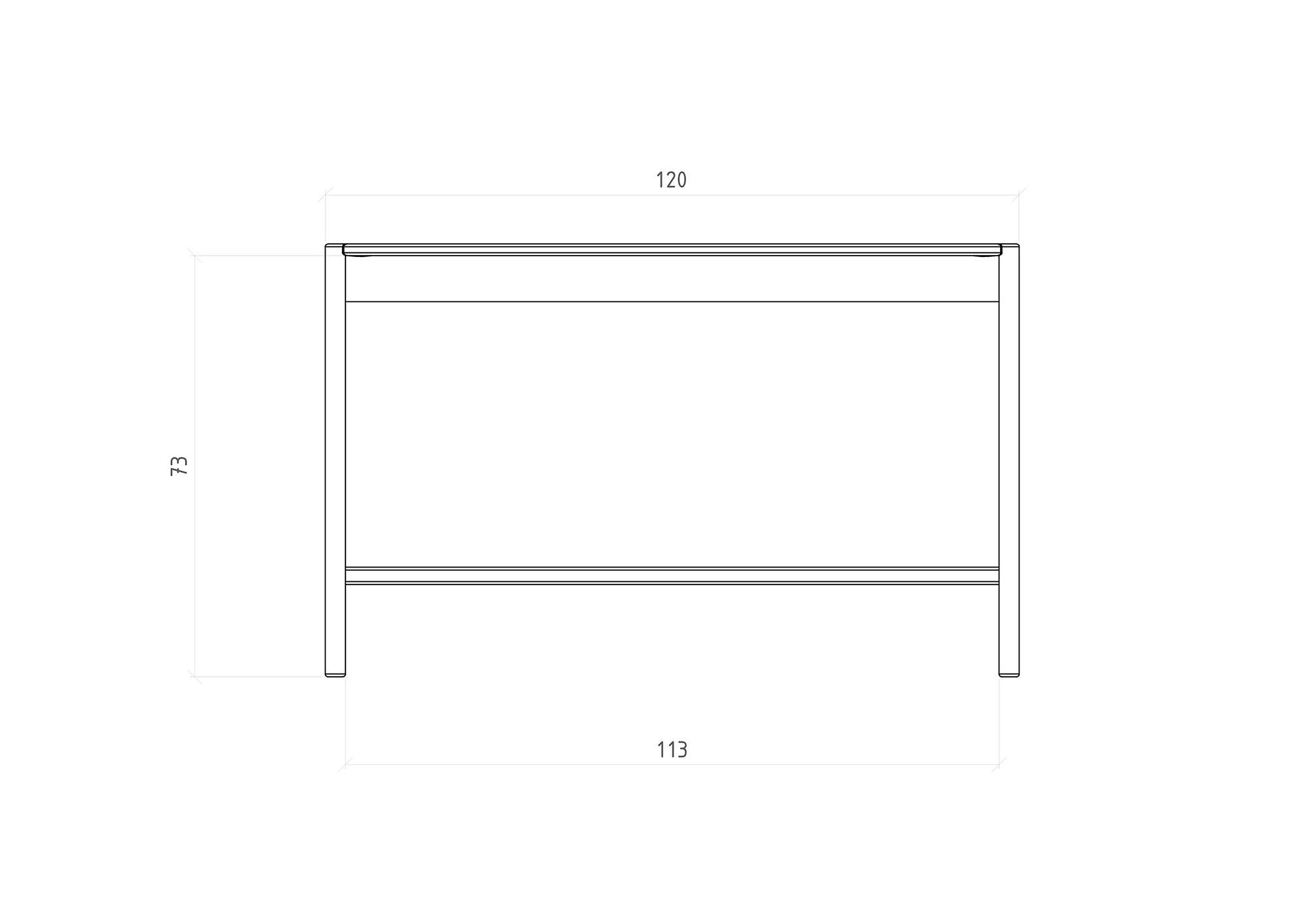 Thumbnail - byoak Schreibtisch, Dunkelbraun, Holz, Kerneiche, 120x75x65 cm, Arbeitszimmer, Schreibtische, Bürotische