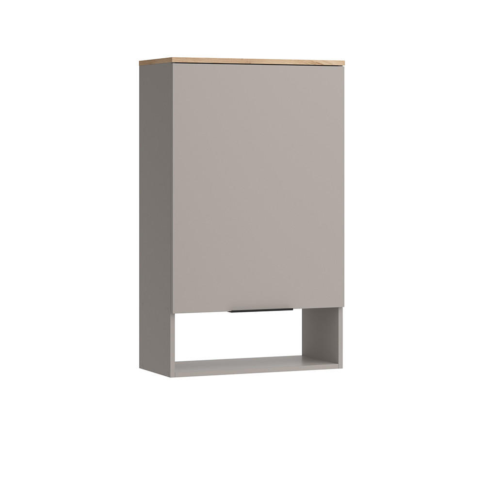 STĚNOVÁ POLICE Wido Greige - Sonoma dub/šedobéžová, kompozitní dřevo (60/100/30cm) - Vicco