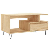 COUCHTISCH Sonoma-Eiche 90x49x45 cm Holzwerkstoff - Braun, Holzwerkstoff (49/90/45cm) - furnicato
