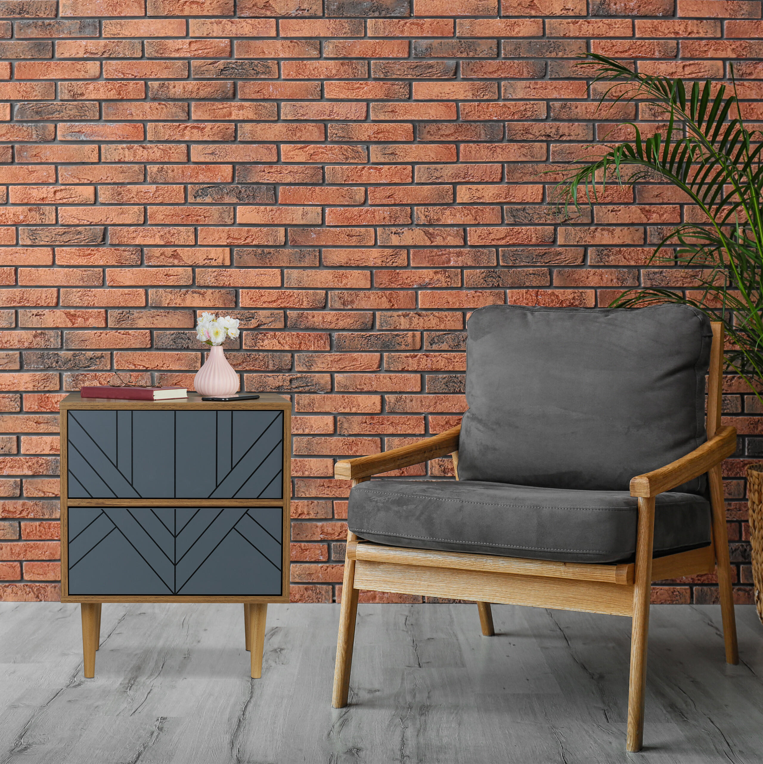 SCHRÄNKCHEN - Multicolor, Holz/Holzwerkstoff (48/59.5/39.5cm) - Relaxdays