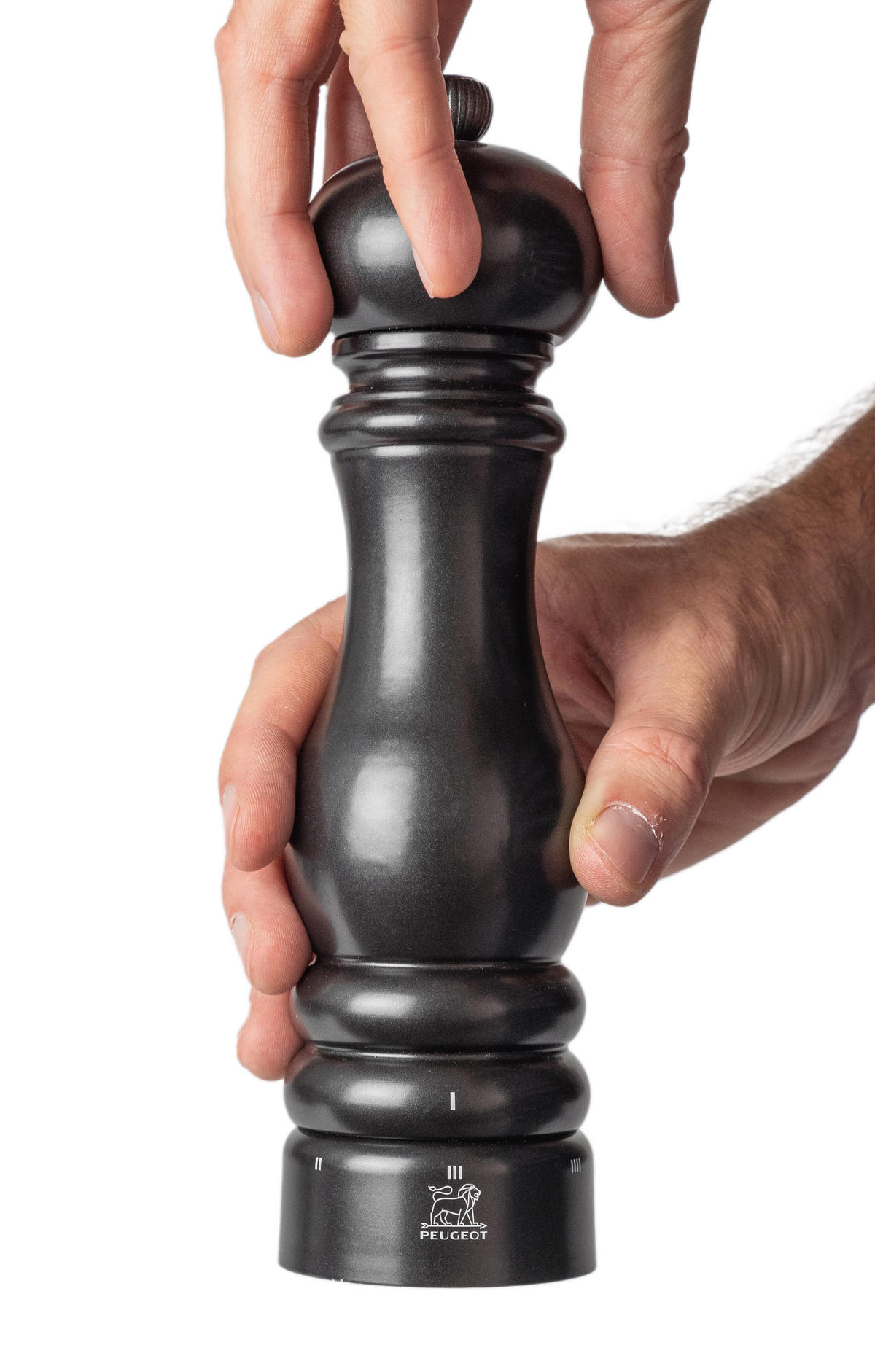 SALZMÜHLE Paris uSelect 22cm Buchenholz Satinschwarz Zirkonia-Mahlwerk - Schwarz, Holz (5.9/22/5.9cm) - PEUGEOT