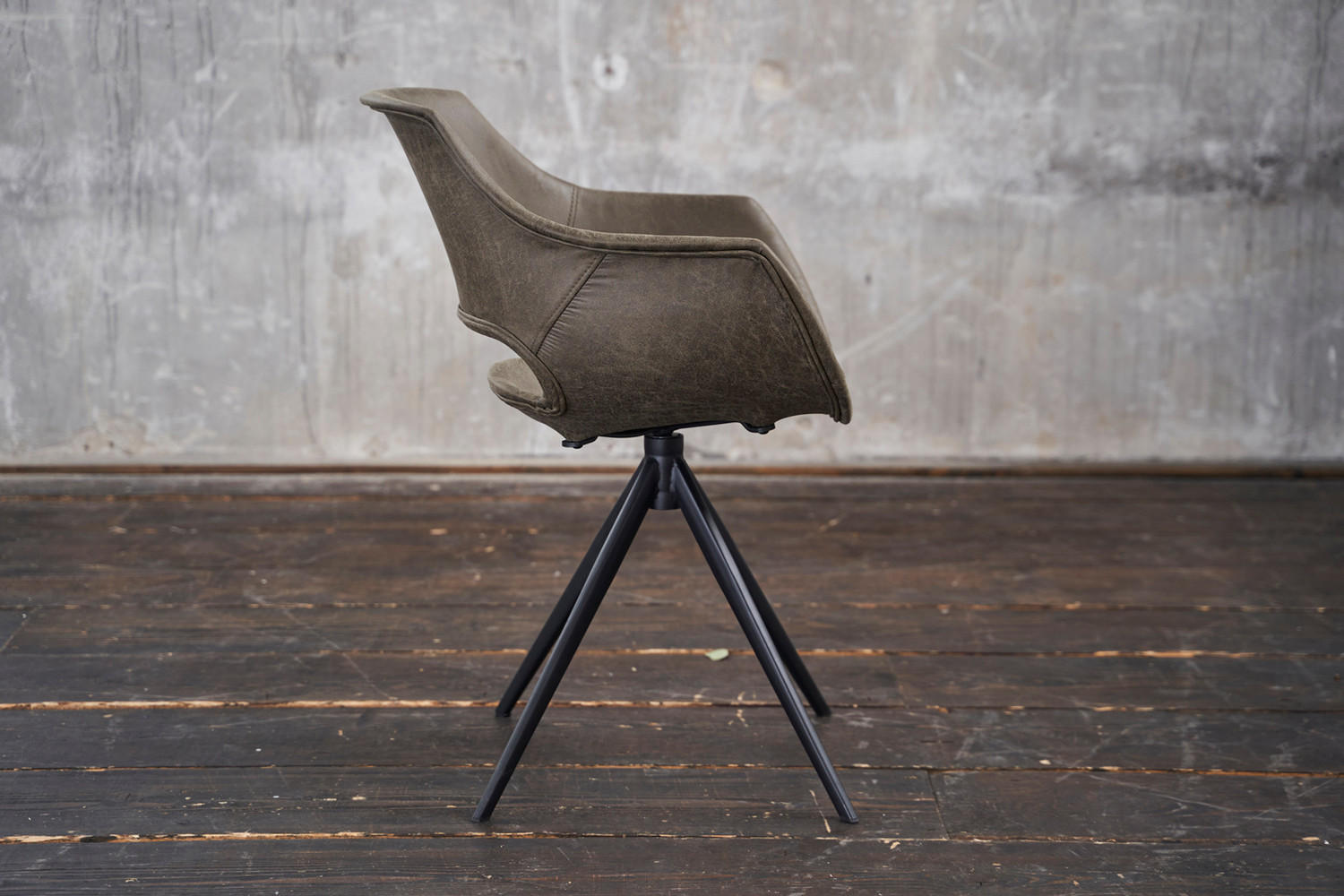 DREHSTUHL ZAJA Grün Microfaser - Grün, Textil (57/85/59cm) - KAWOLA