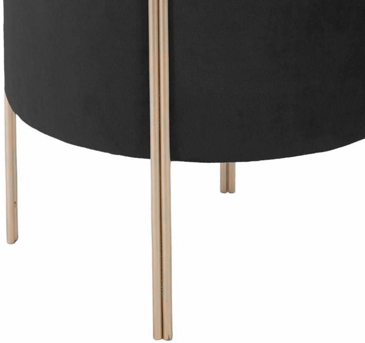 HOCKER 33/33/40 cm - Schwarz, Textil (33/40/33cm) - Atmosphera Createur d´interieur