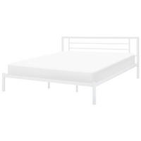 METALLBETT 180/200cm Weiß Cusset - Weiß, Metall (180/200cm) - Beliani