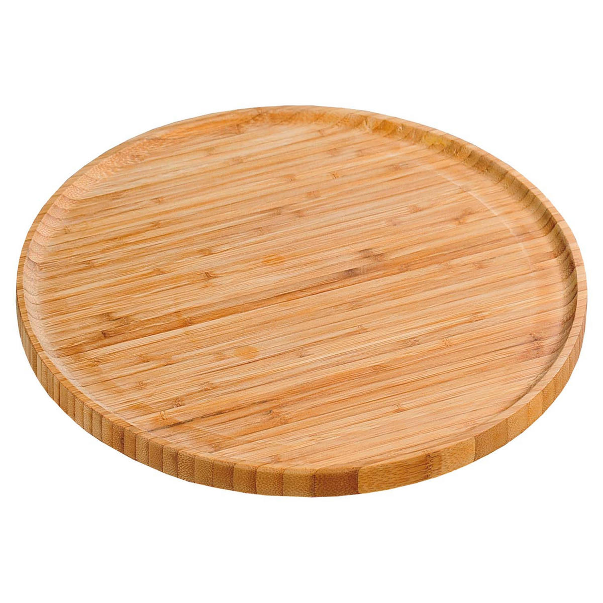 PIZZATELLER, 5 Stück - Bambus - Ø 32cm - Naturfarben, Holz (32cm) - Kesper