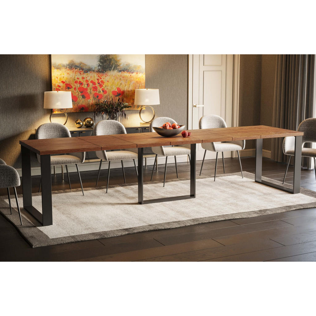 Thumbnail - Endo-Moebel Esstisch, Eiche San Remo, Holzwerkstoff, Rechteckig,Rechteckig, 85x76x130 cm, Esszimmer, Tische, Esstische