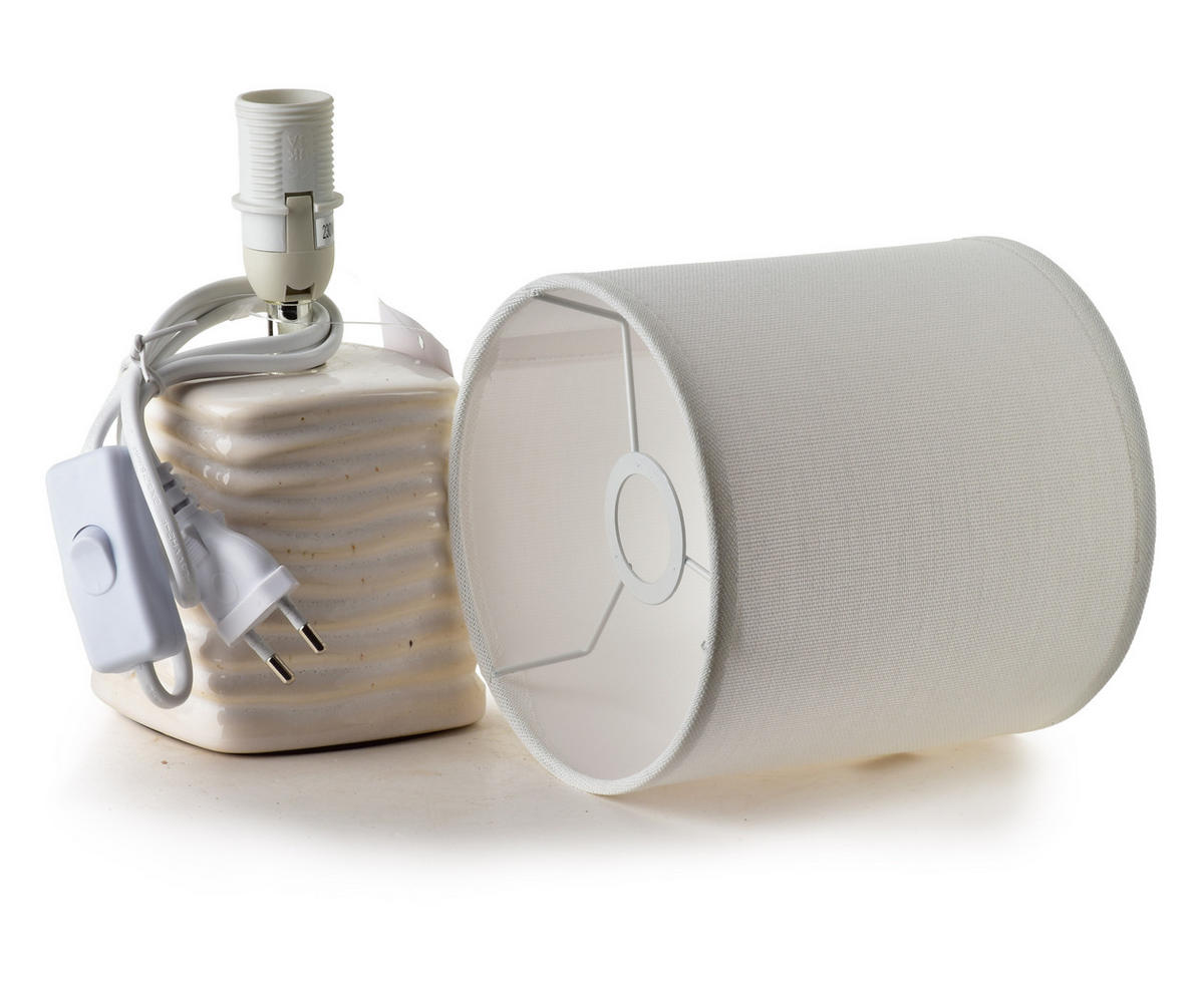 TISCHLAMPE Leti Beige10/14/28.5 cm Keramik - Beige, Keramik (10/14/28.5cm) - Mondex