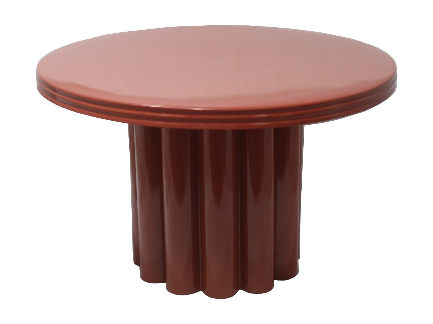 BEISTELLTISCH - Metall - Terracotta - SEMALIA - Braun, Metall (56.5/56.5/34cm) - Vente-Unique