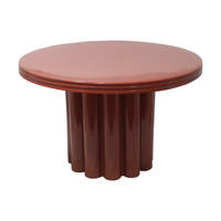 BEISTELLTISCH - Metall - Terracotta - SEMALIA - Braun, Metall (56.5/56.5/34cm) - Vente-Unique