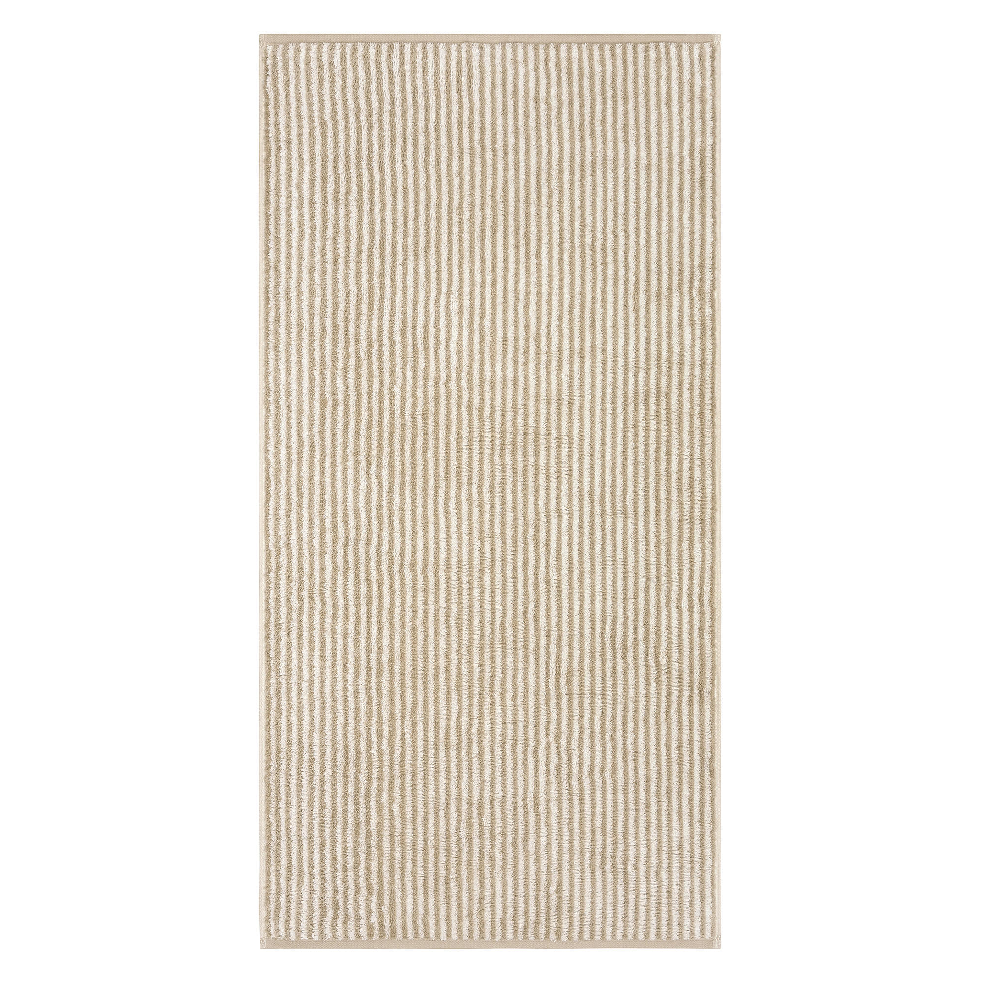 DUSCHTUCH TWO-TONE STRIPES 480 SAND - 33 - Beige, Textil (80/150cm) - Cawö