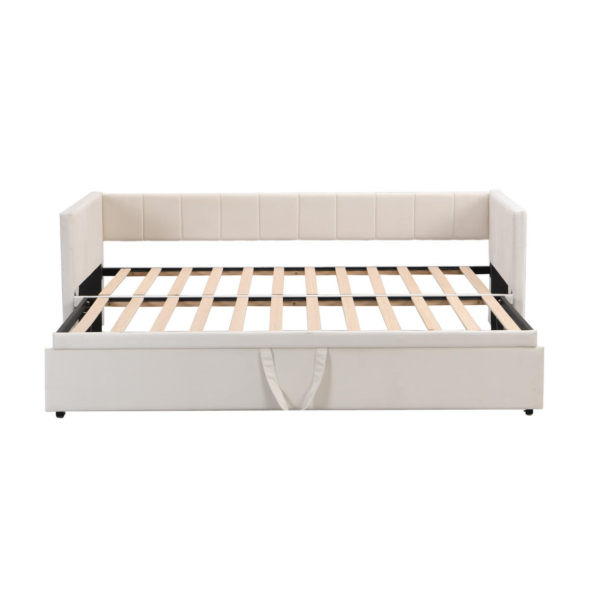 AUSZIEHBETT 90/180/200 cm DE-01586, in Beige - Beige, Holzwerkstoff (90/200cm) - ComfortXL