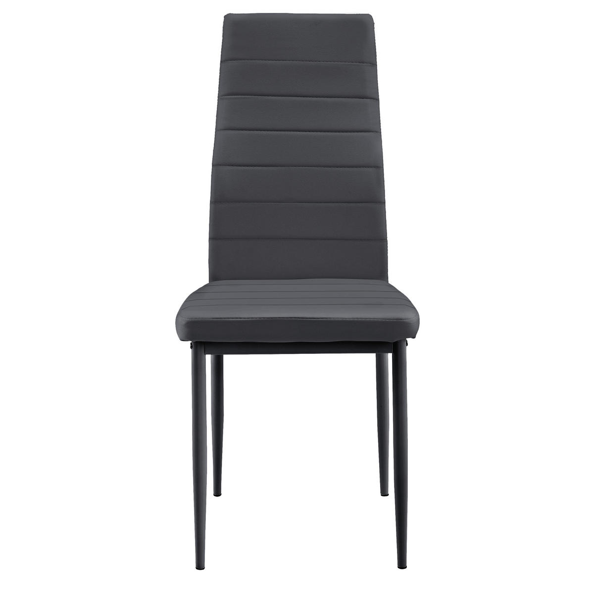 TISCHGRUPPE Bjerkvik - Grau, Holzwerkstoff/Textil (140/75/60cm) - [en.casa]