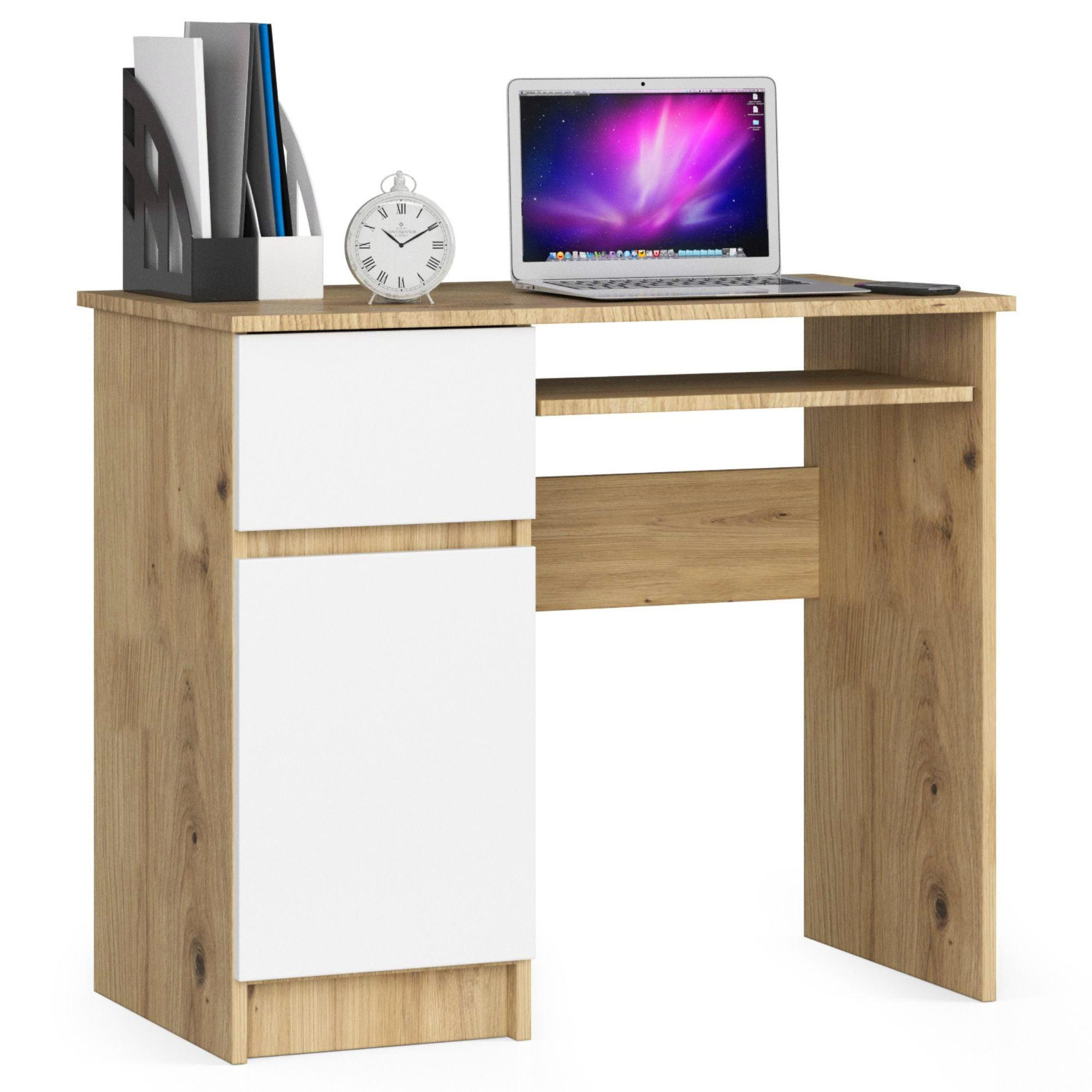 RAUMHIRSCH FURNITURE PSACÍ STŮL dub Artisan, bílá 77/90/50