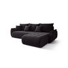 ECKSOFA mit Schlaffunktion TOKYO R Monolith 97 Rechts - Schwarz, Textil (280/185cm) - Bedante