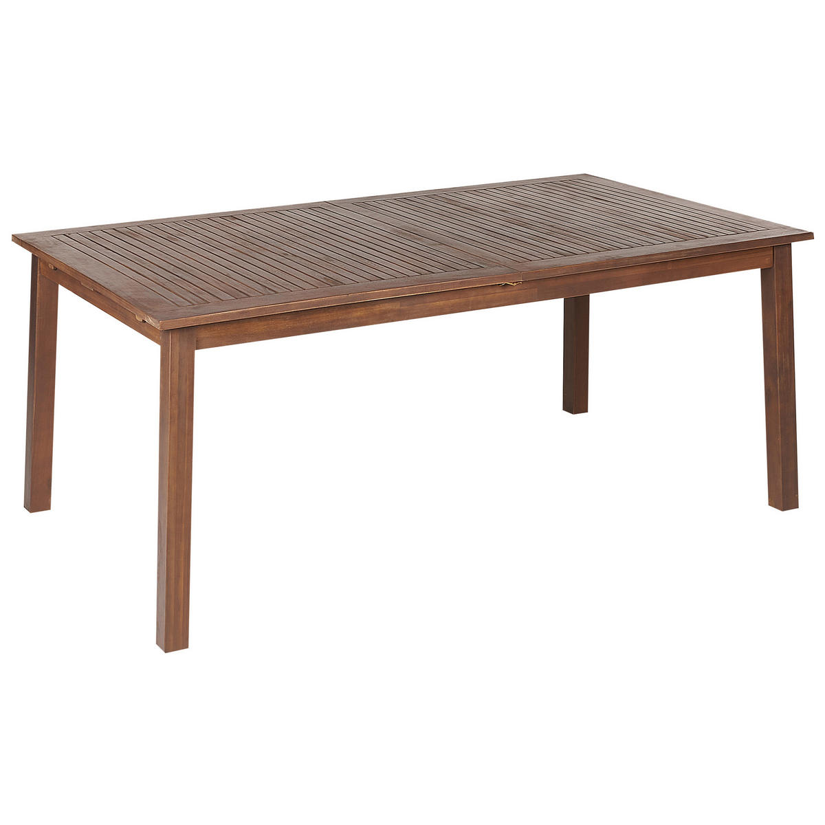 GARTENMÖBEL SET 8-Sitzer Akazienholz dunkelbraun 8-Sizer Textilbespannung grau Cesana - Dunkelbraun/Grau, Holz - Beliani
