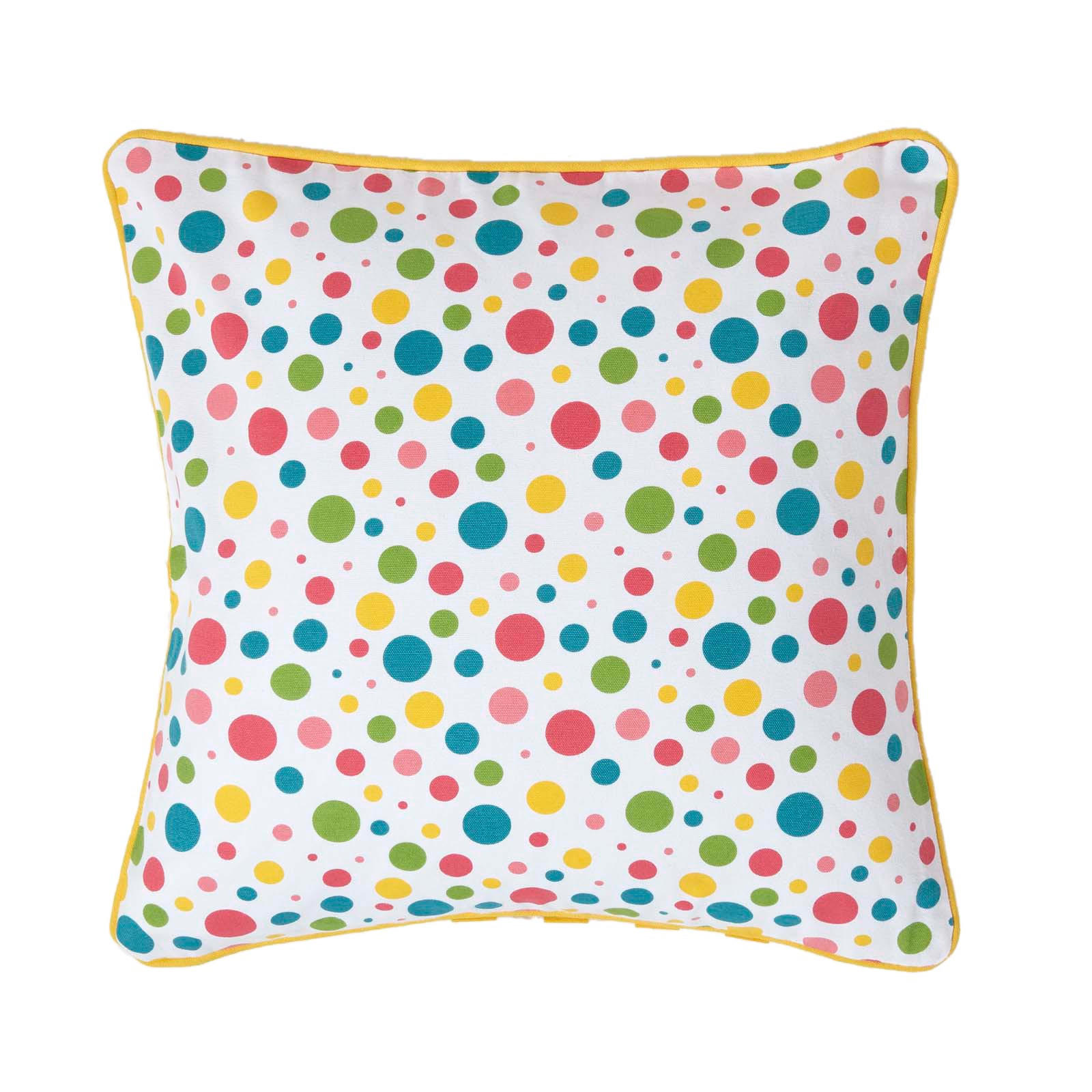 KISSENHÜLLE Bunte Punkte 45/45 cm, 100% Baumwolle - Multicolor, Textil (45/45cm) - Homescapes