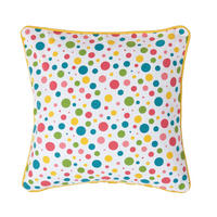 KISSENHÜLLE Bunte Punkte 45/45 cm, 100% Baumwolle - Multicolor, Textil (45/45cm) - Homescapes