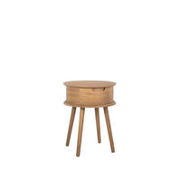 NACHTTISCH MIT 1 SCHUBLADE Muna Natürlich 40 cm x 51 cm - Naturfarben, Holzwerkstoff (40/51/40cm) - Klast Home