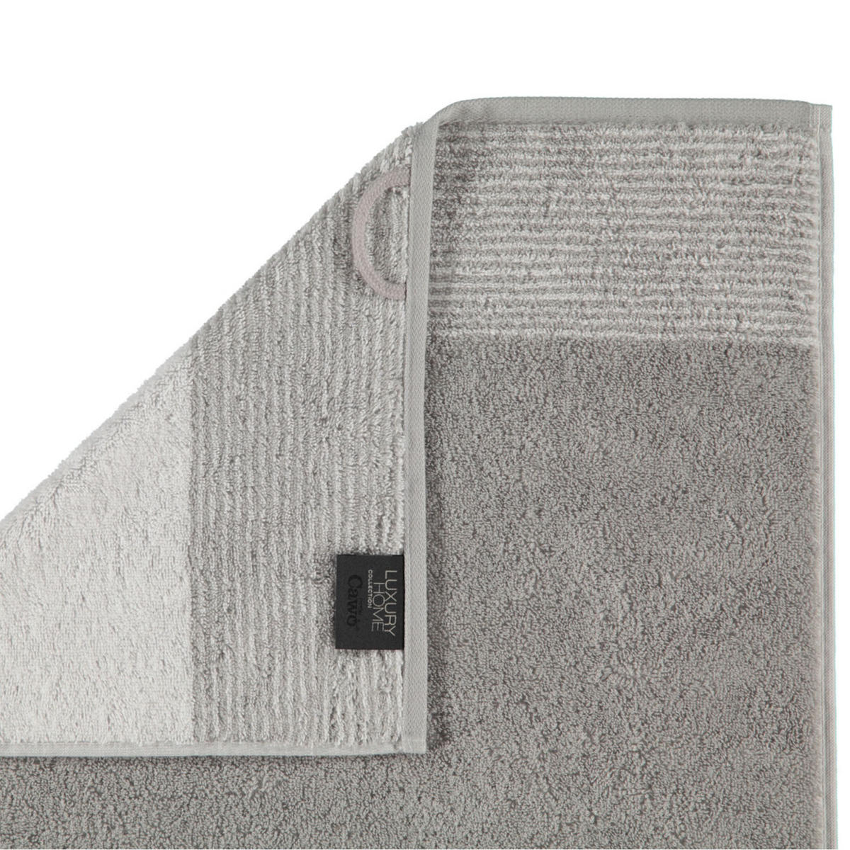 HANDTUCH Unisex Luxury Home C Two-Tone Grau Baumwolle 10er Pack - Platinfarben, Naturmaterialien (200/135cm) - Cawoe