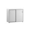 AKTENSCHRANK Fox 84x100x41 cm 2 Schiebetüren Weiß - Weiß, Holz (100/84/41cm) - PROREGAL