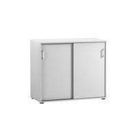 AKTENSCHRANK Fox 84x100x41 cm 2 Schiebetüren Weiß - Weiß, Holz (100/84/41cm) - PROREGAL
