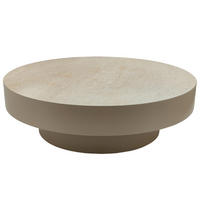 COUCHTISCH Corfu Beige 90/90/27cm - Beige, Stein (90/90/27cm) - PTMD Collection