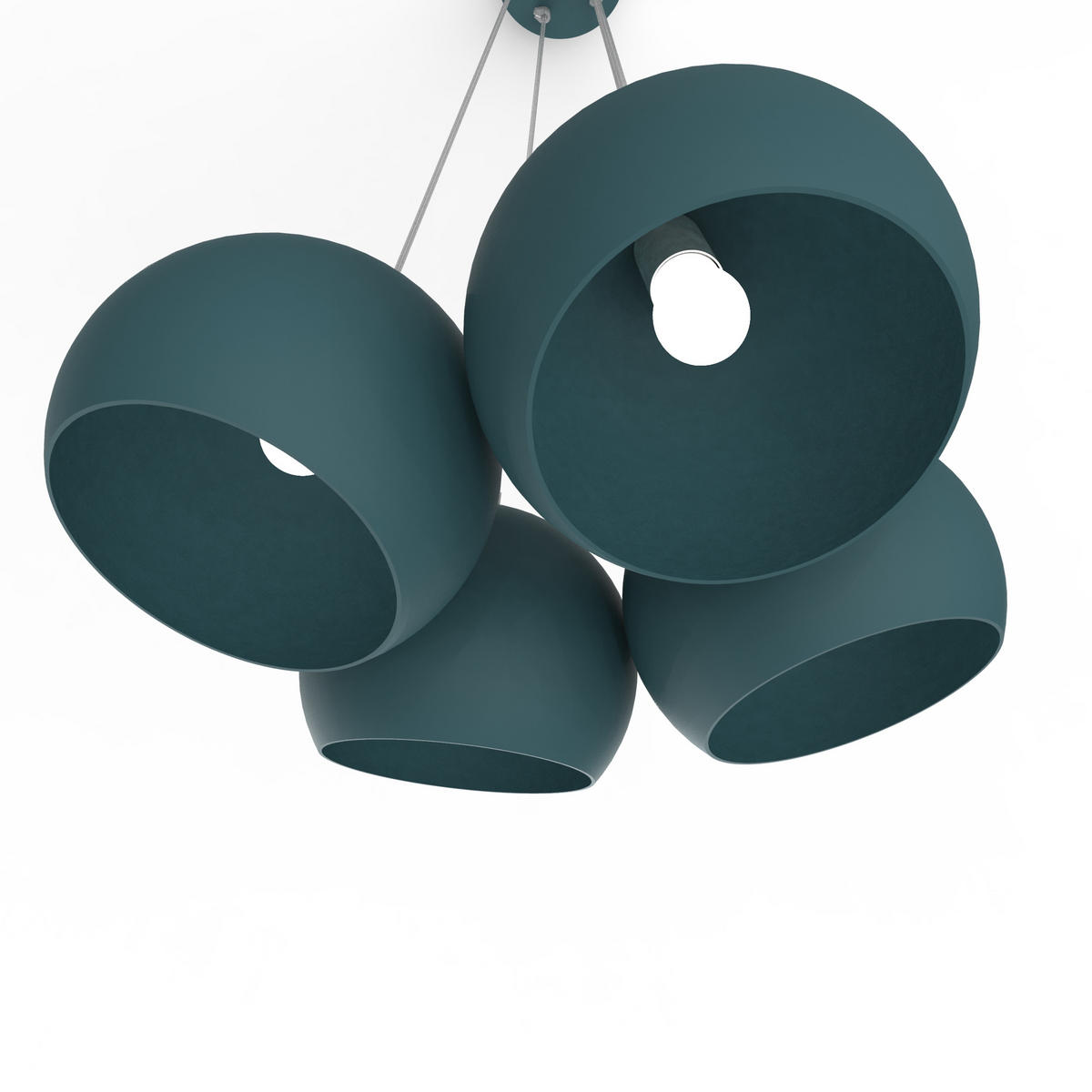 HÄNGELEUCHTE - Blau, Metall (25/25/20cm) - Lumicom