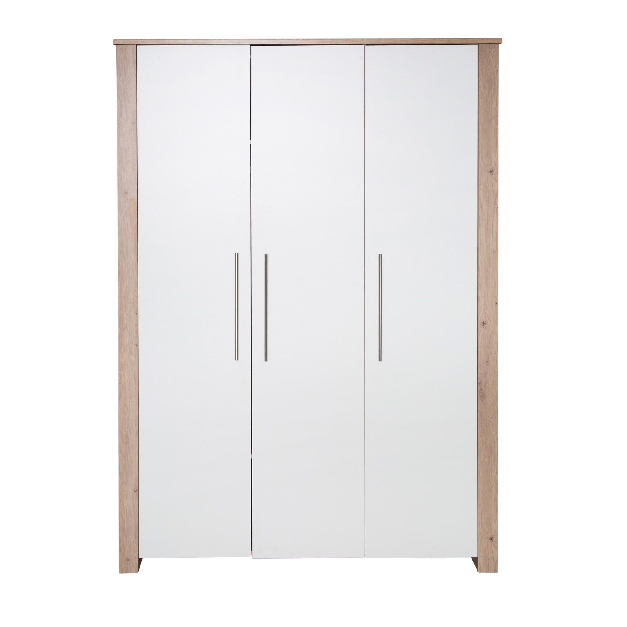KLEIDERSCHRANK Malo - Weiß, Holzwerkstoff (118/190/52cm) - Roba