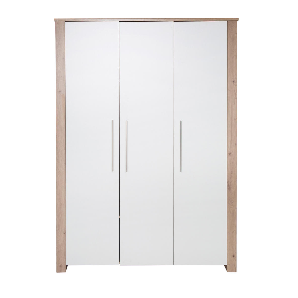 KLEIDERSCHRANK Malo - Weiß, Holzwerkstoff (118/190/52cm) - Roba