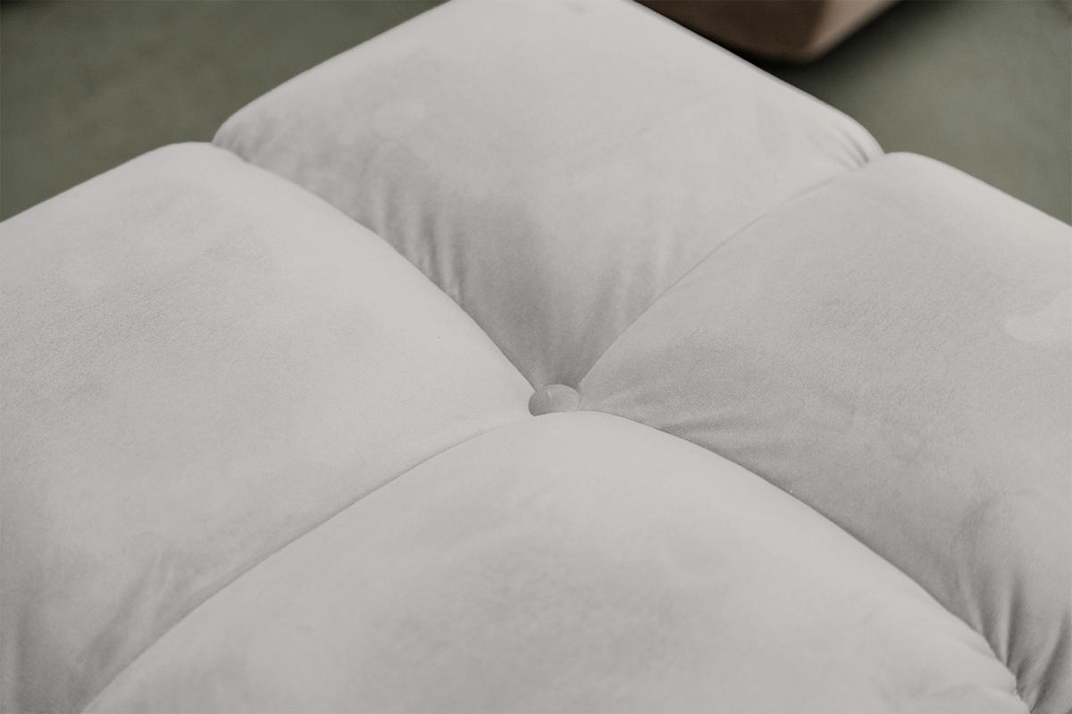 SITZGRUPPE VIVIEN 3ER SET Silber Velvet - Silberfarben, Kunststoff/Textil (359/85/510cm) - KAWOLA