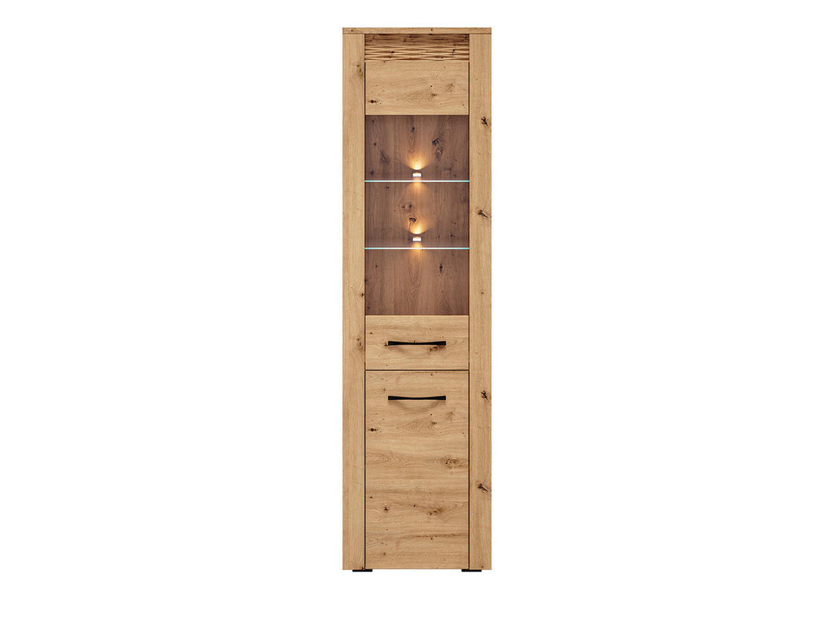 VITRINE – 55 cm – Artis – Eiche Artisan - Eiche Artisan, Holzwerkstoff (55/200/40cm) - hi-markt