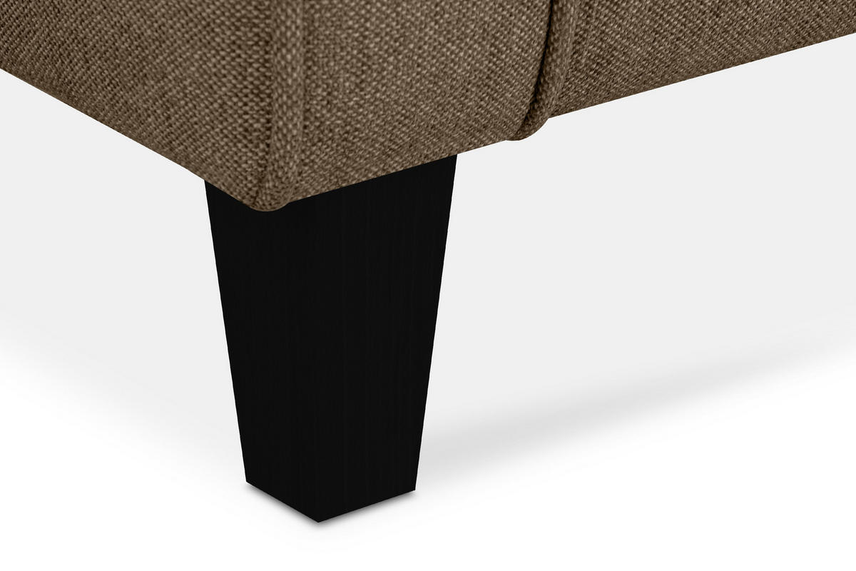 OHRENSESSEL MILES Massivholzbeine schwarz, braun - Braun, Holzwerkstoff/Buchenholz (82/105/97cm) - KONSIMO®