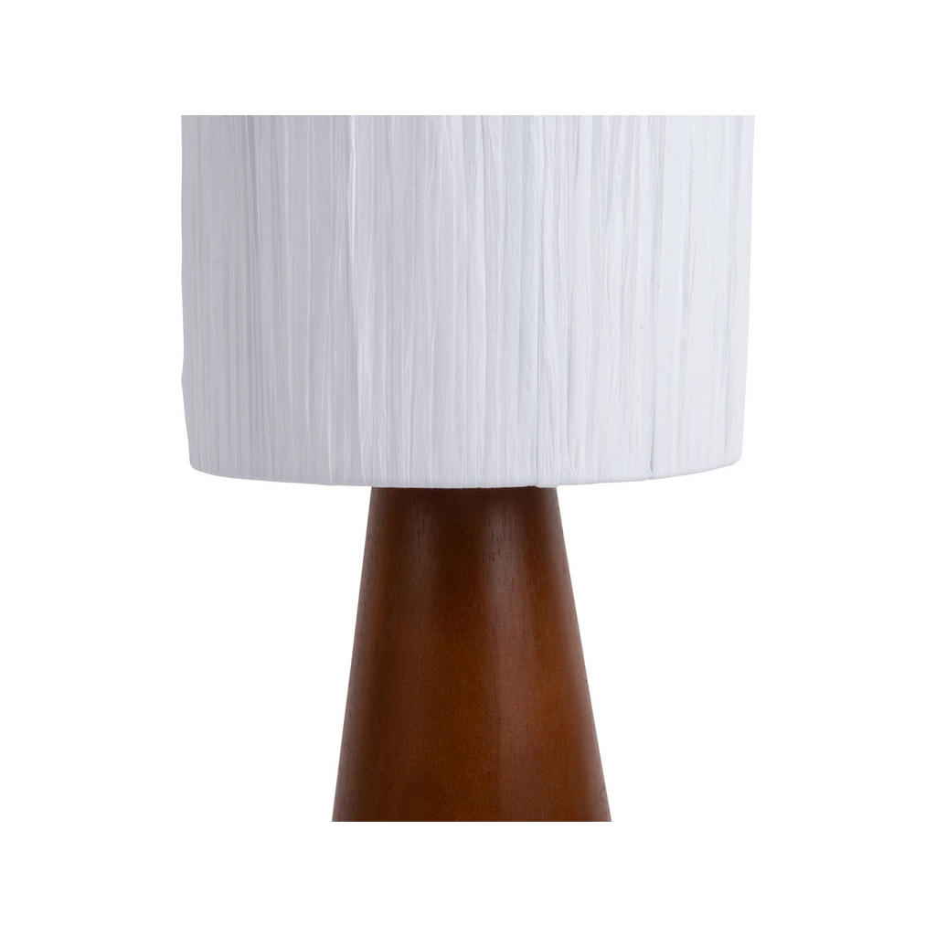 Thumbnail - Leitmotiv Tischlampe, Weiß, Naturmaterialien, Rund, 15x33x15 cm, CE, Lampen & Leuchten, Innenbeleuchtung, Tischlampen, T...
