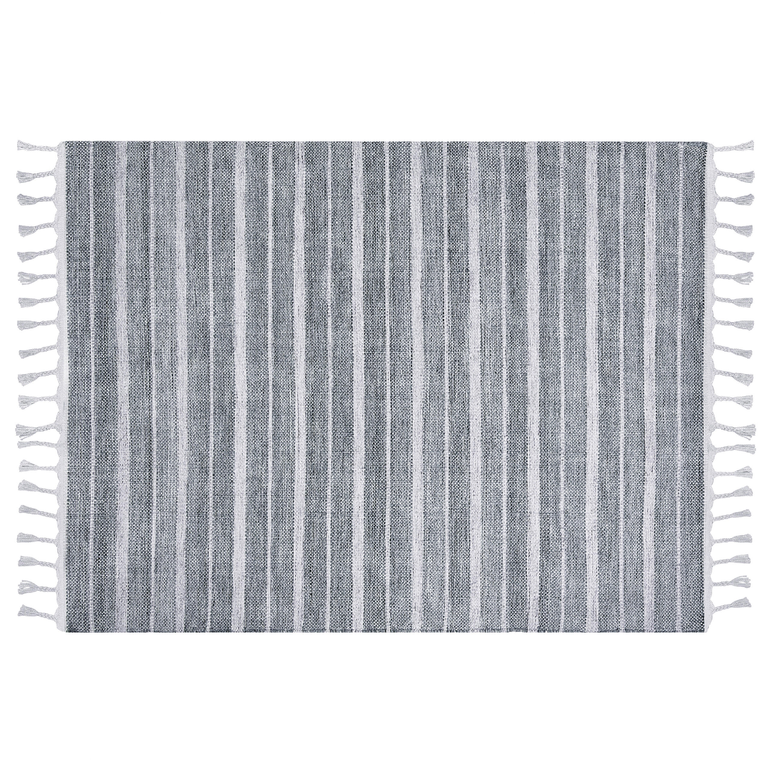 OUTDOOR-TEPPICH BademlII 200/140 cm - Grau, Kunststoff (140/200cm) - Beliani