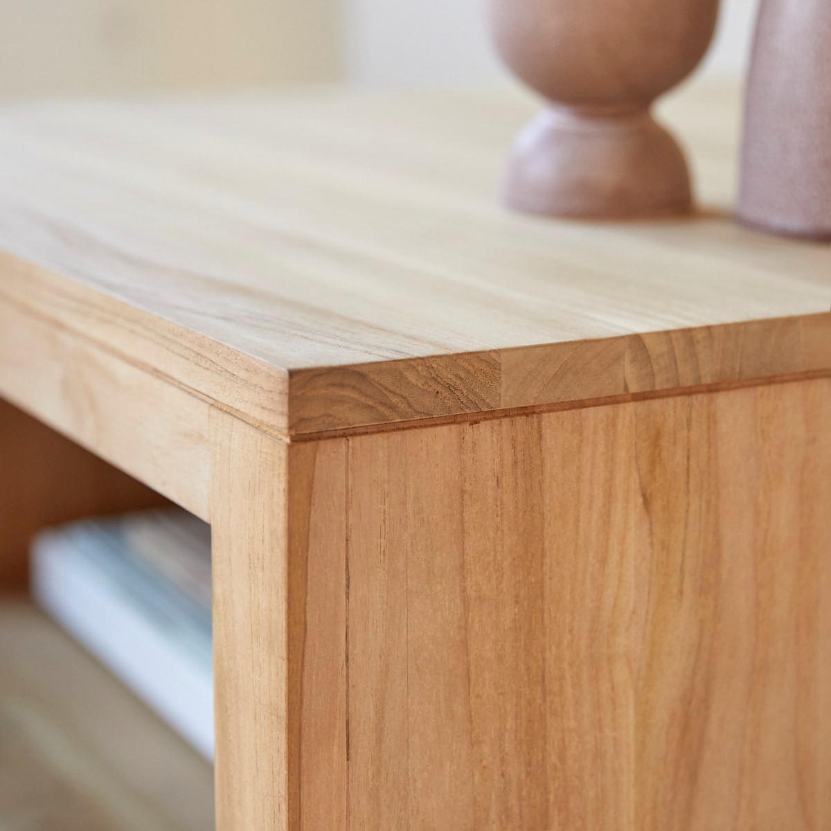 COUCHTISCH Anoa Natur aus Teak - Naturfarben, Holz (80/80/40cm) - Tikamoon