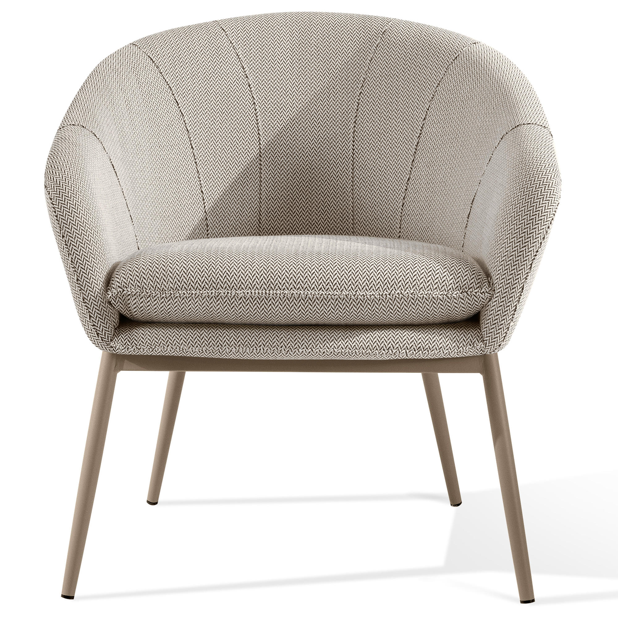 GARTENSESSEL SOLIS Loungesessel, - Braun, Textil/Metall (69/76/66cm) - KONSIMO®