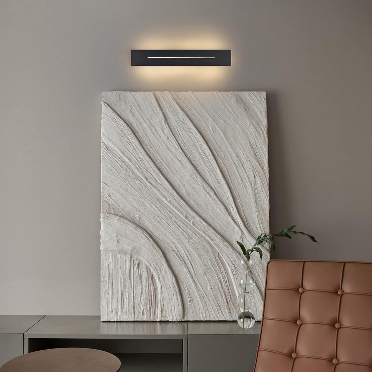 LED WANDLEUCHTE Vision - Schwarz, Metall (5/5/30cm) - Nettlife