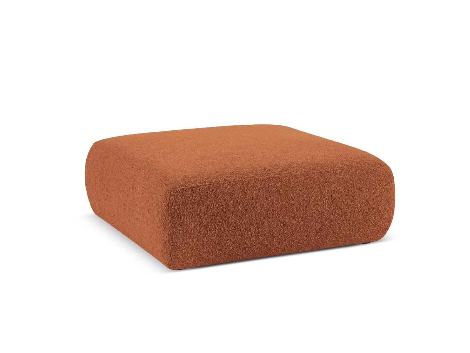 POUF Molino aus Boucle braun - Braun, Textil (100/36/100cm) - Micadoni
