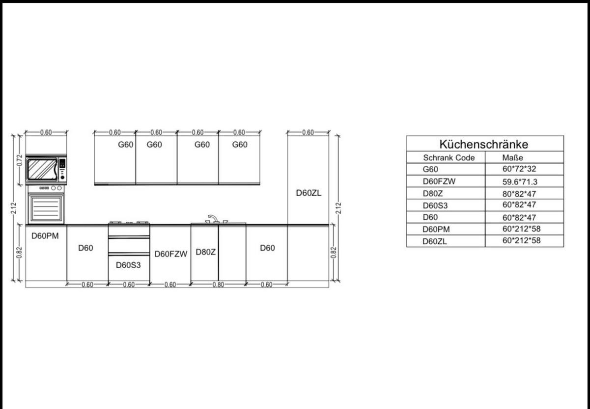 KÜCHENZEILE 440 cm - Langen KL7-M440 in Artisan Eiche - Eiche Artisan, Holz/Metall (440/212/58cm)