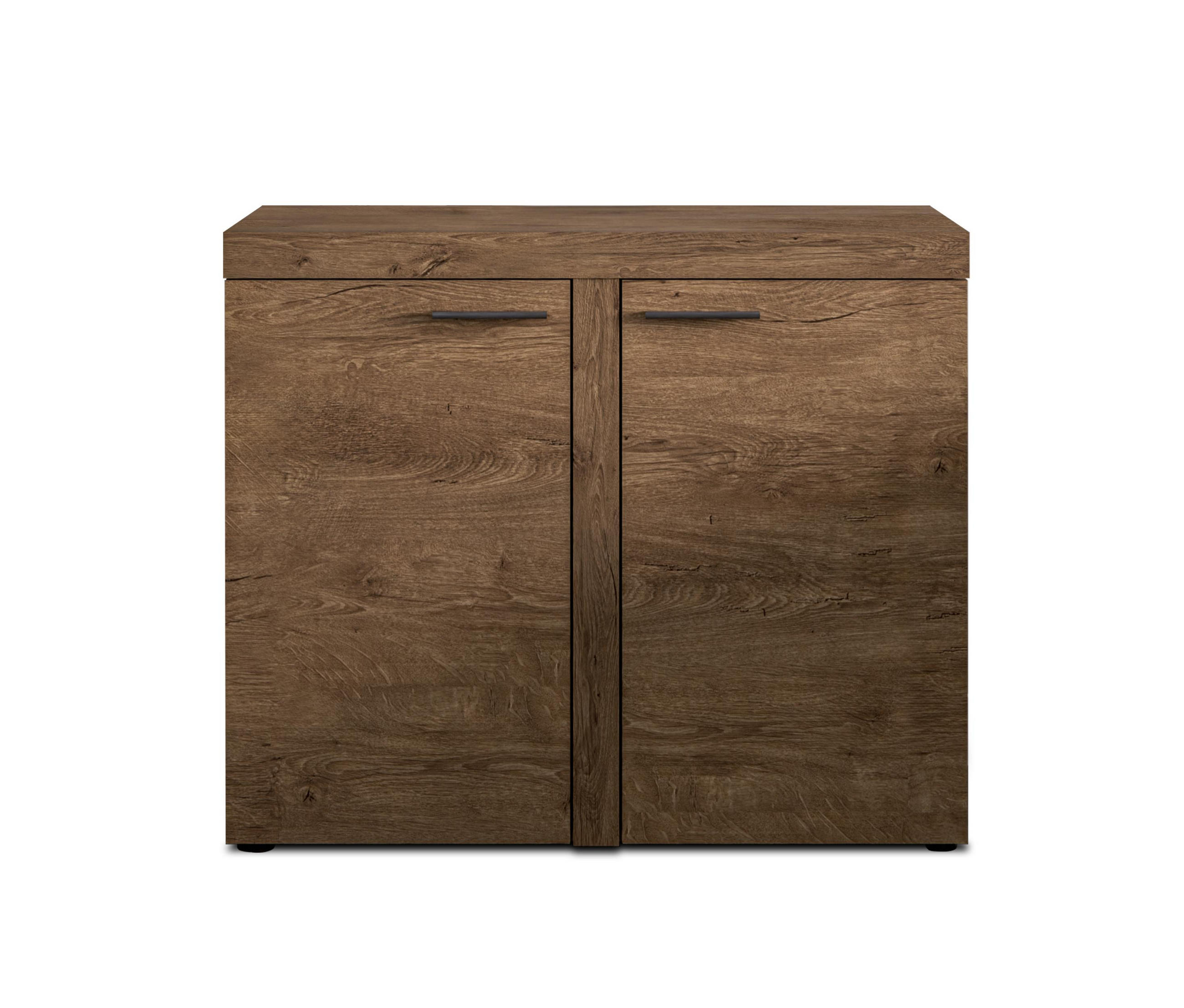 SIDEBOARD Spacoro 2D Lefkas 97,2/82/40,3 cm – Schmale Kommode Eleganz für Ihr Zuhause - Braun, Holzwerkstoff/Kunststoff (97/82/40cm) - AX Living
