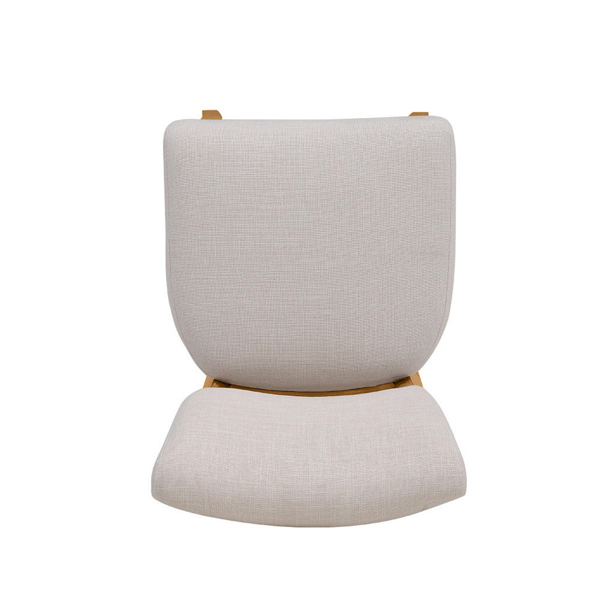 BARHOCKER 47/52.5/105.5 cm 2er-Set Rückenlehne Massivholzrahmen Leinen Beige Braun - Beige/Braun, Holz/Textil (47/105.5/52.5cm) - Livingandhome