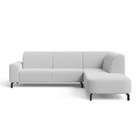 ECKSOFA Regento Grau Rechts - Schwarz/Grau, Holz/Textil (218/277cm) - Graingold