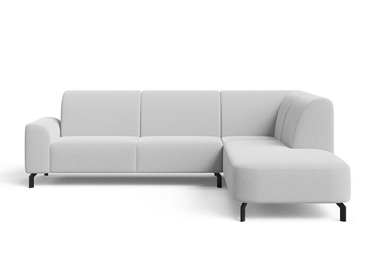 ECKSOFA Regento Grau Rechts - Schwarz/Grau, Holz/Textil (218/277cm) - Graingold