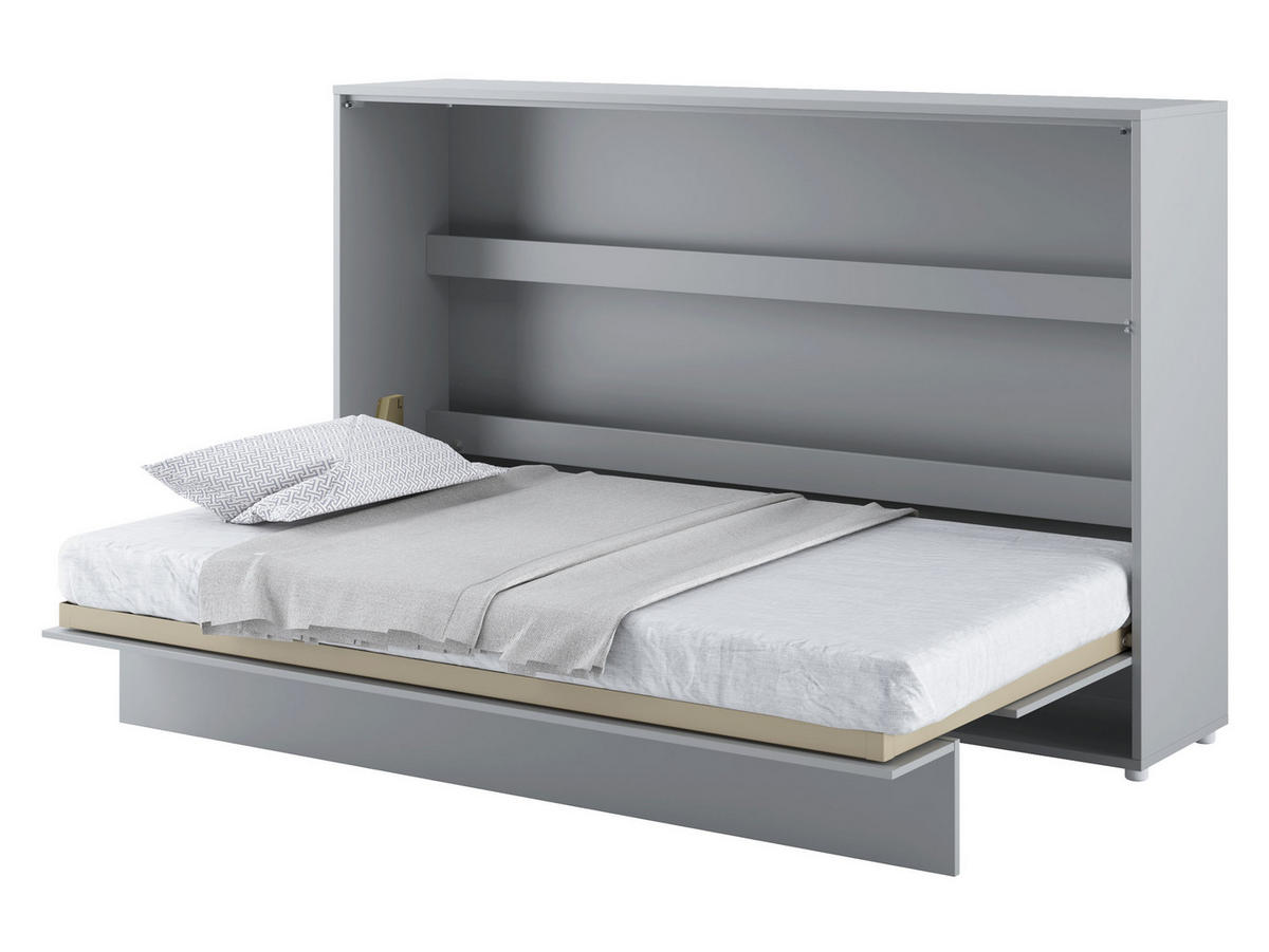 SCHRANKBETT Bed-Concept BC-05 120x200 - Grau, Holz/Holzwerkstoff (120/200cm) - MIRJAN24