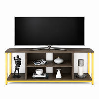 TV-ELEMENT Rinaldo Gold Frig - Beige/Goldfarben, Holzwerkstoff (120/51/35cm) - Decorotika