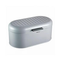 BROTKASTEN Silber 34/20/15.5 cm KH1712 - Silberfarben, Metall (20/15.5/34cm) - Kinghoff 